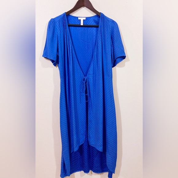 Leith metallic Royal Blue Wrap Dress - size XS - Picture 7 of 8